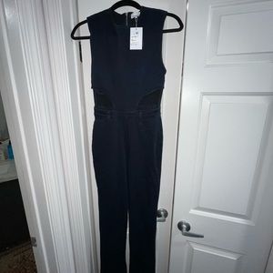 WeWoreWhat Denim Flare Jumpsuit (Nordstrom Rack) Size 0
